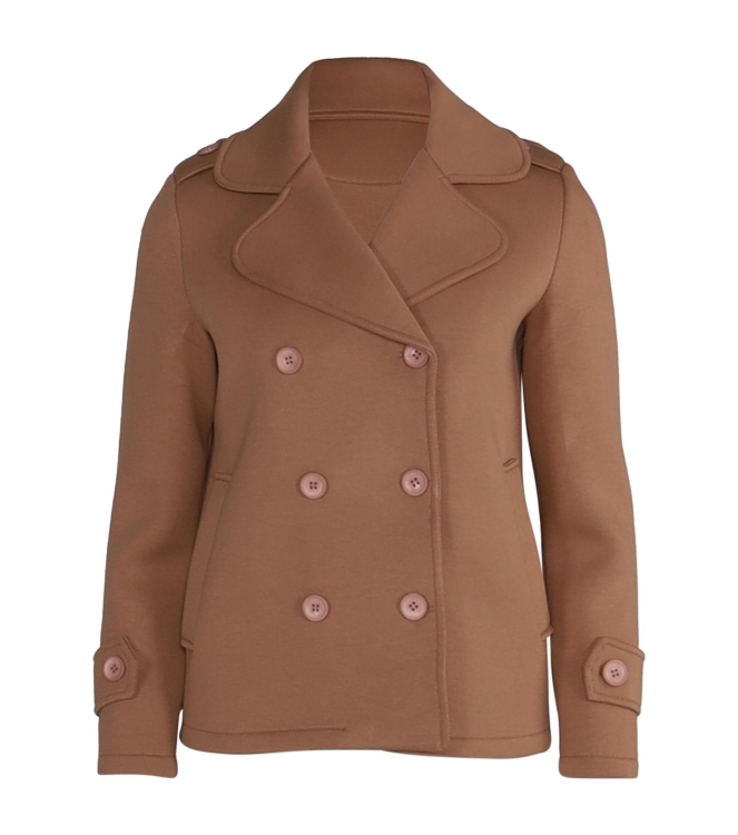 St Barth Woman Women Jacket Scuba 830 Camel
