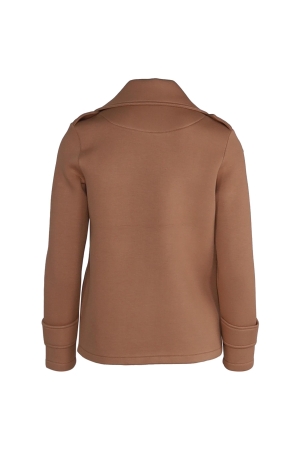 St Barth Woman Women Jacket Scuba 830 Camel