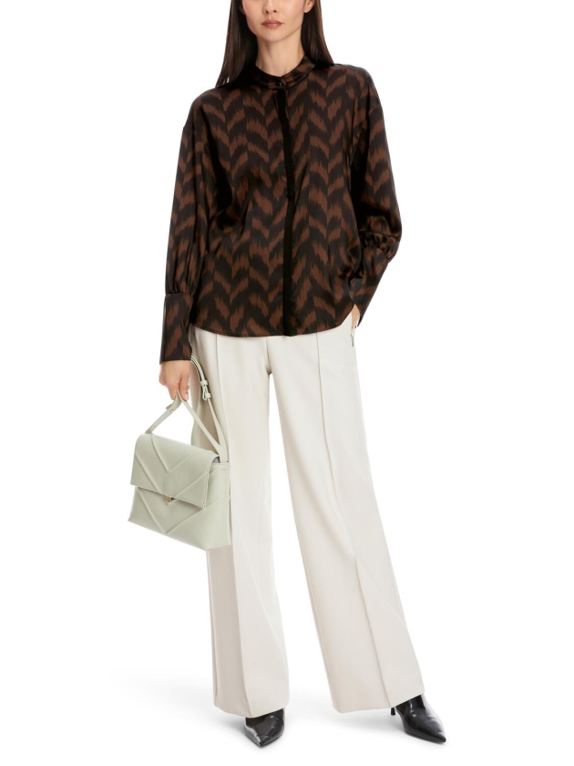 MarcCain Collections Bluse 691 Deep wood