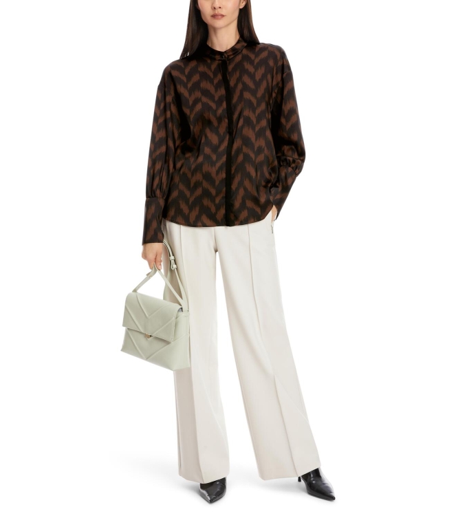 MarcCain Collections Bluse 691 Deep wood
