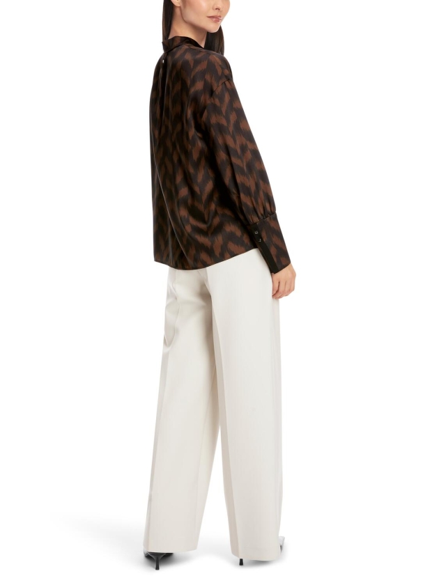 MarcCain Collections Bluse 691 Deep wood