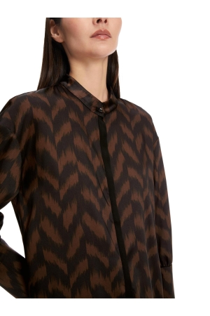 MarcCain Collections Bluse 691 Deep wood