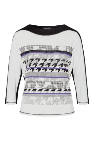 Frank Walder W42Top/TShirt 045 Lila print