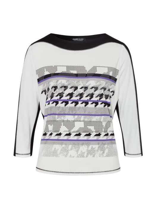 Frank Walder W42Top/TShirt 045 Lila print