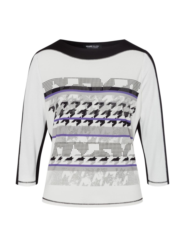Frank Walder W42Top/TShirt 045 Lila print