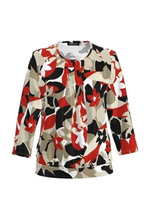 Frank Walder NOSBlusenshirts 514-032 Red print