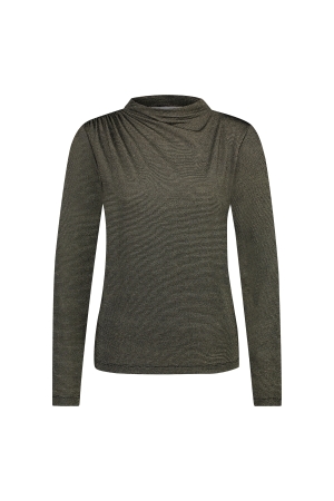 In Shape Tshirt Tess Lurex 999 Black combi