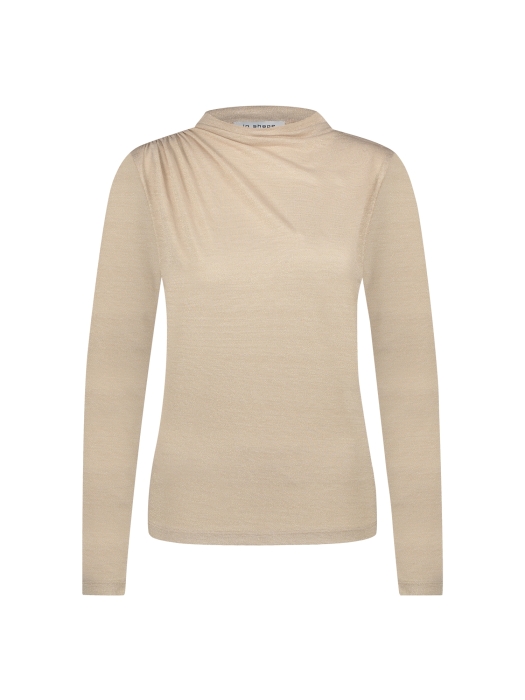 In Shape Tshirt Tess Lurex 839 Sand combi