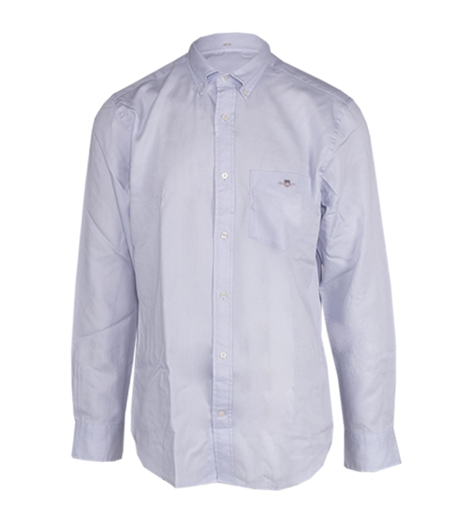 Gant REG HONEYCOMB TEXTURE SHIRT 455 LIGHT BLUE