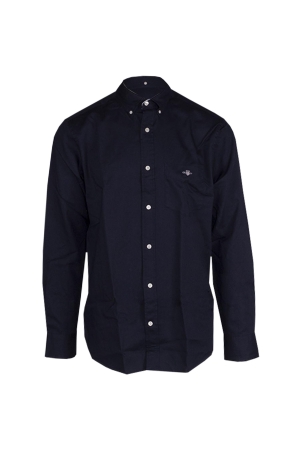Gant REG HONEYCOMB TEXTURE SHIRT 433 EVENING BLUE