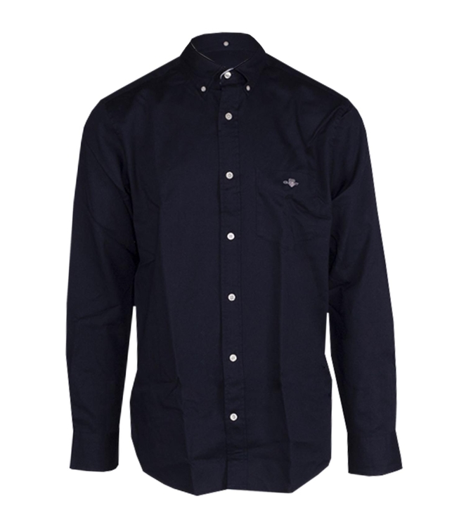 Gant REG HONEYCOMB TEXTURE SHIRT 433 EVENING BLUE