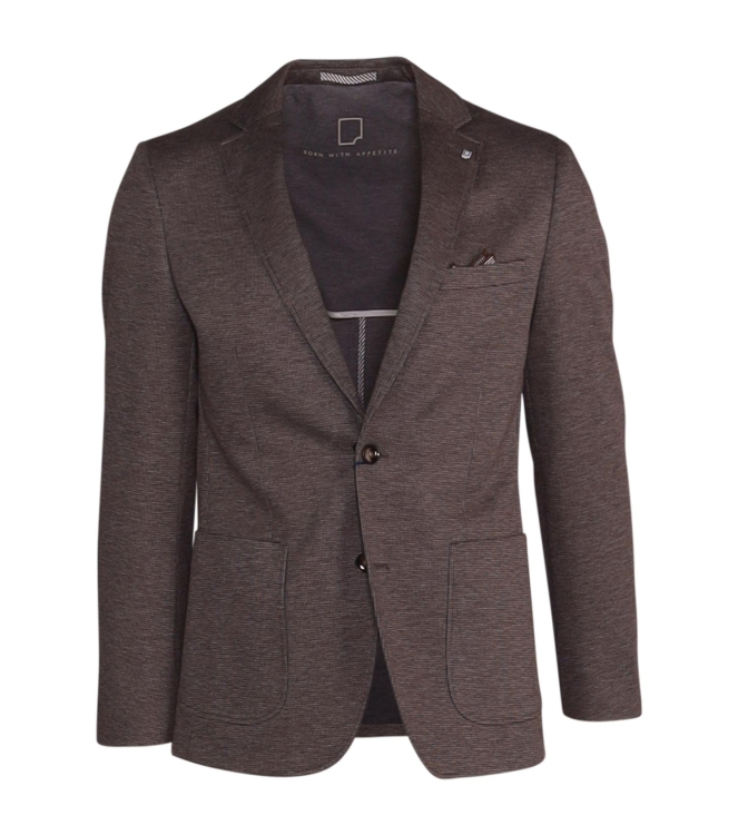 Born with Appetite Fame Birds Eye Jacket Drop 8 870 Bruindonker