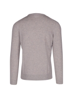 Born with Appetite Axl R-neck Pullover Light Merino 186 Feather grey
