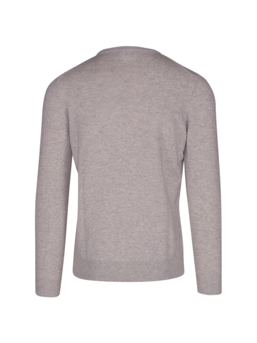 Born with Appetite Axl R-neck Pullover Light Merino 186 Feather grey
