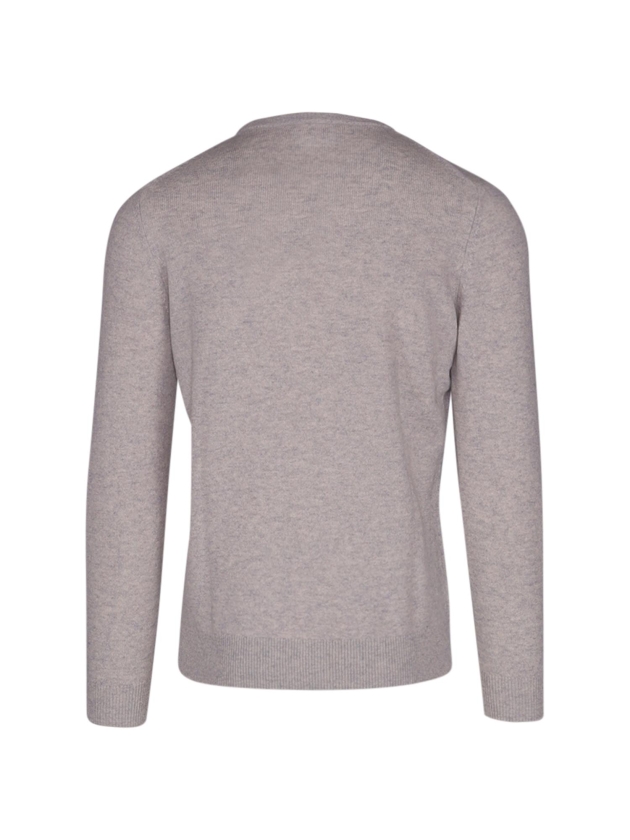 Born with Appetite Axl R-neck Pullover Light Merino 186 Feather grey