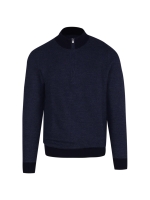 Born with Appetite Dun Half Zip Pullover 290 Navy