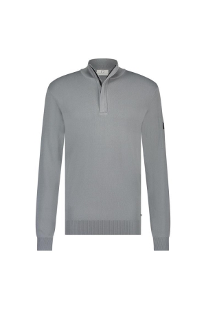 Born with Appetite Race Halfzip Pullover 941 mid grey