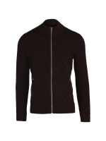 Scotland Blue Ruwen Full Zip Cardigan 373 Wood