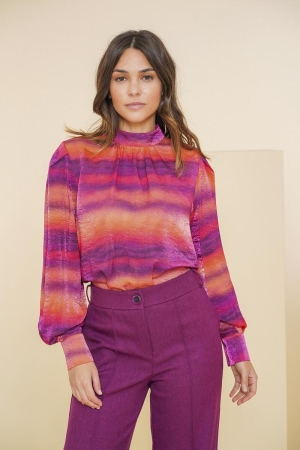 Geisha Blouse 380 Purple