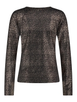 Tramontana Top V- Neck Gold Sparkle 9000 Black