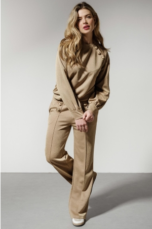Tramontana Trousers Sparkle 8100 Gold