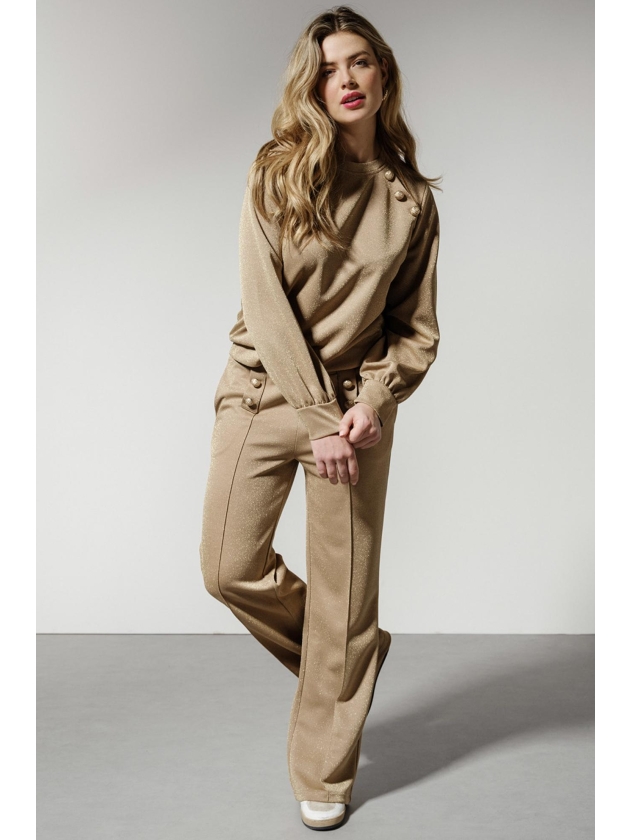 Tramontana Trousers Sparkle 8100 Gold
