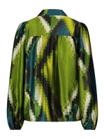 Tramontana Blouse Pixeled Forest 009996- Print Greens