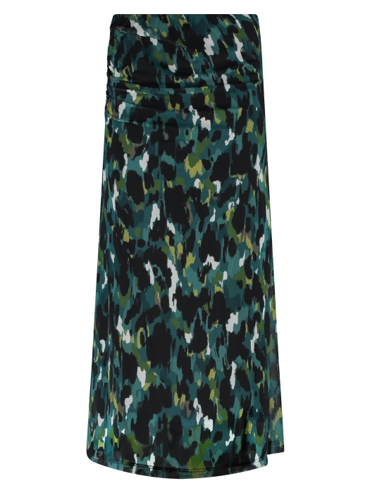 Tramontana Skirt Mesh Autumn Brushes 099991-Print petrol