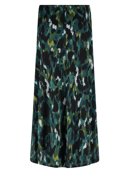 Tramontana Skirt Mesh Autumn Brushes 099991-Print petrol