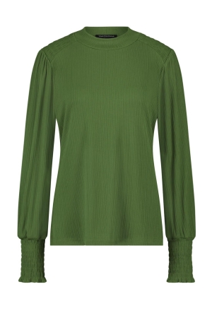 Tramontana Top Fancy Smock Shoulders 006015-Leaf Green