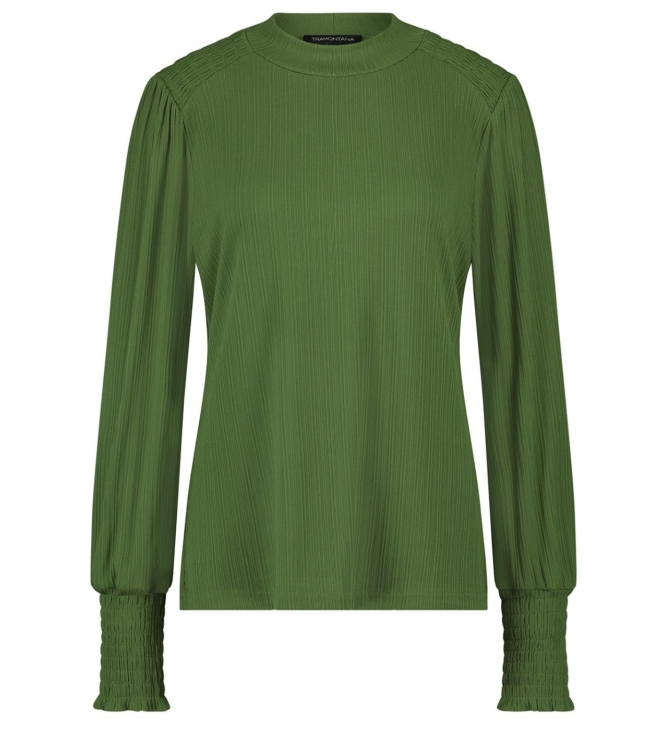 Tramontana Top Fancy Smock Shoulders 006015-Leaf Green