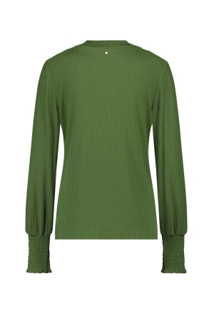 Tramontana Top Fancy Smock Shoulders 006015-Leaf Green