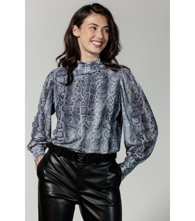 Tramontana Top Grey Snake 009997-Print grey