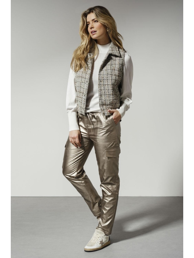 Tramontana Trousers Gold Cargo Pockets 8100 Gold