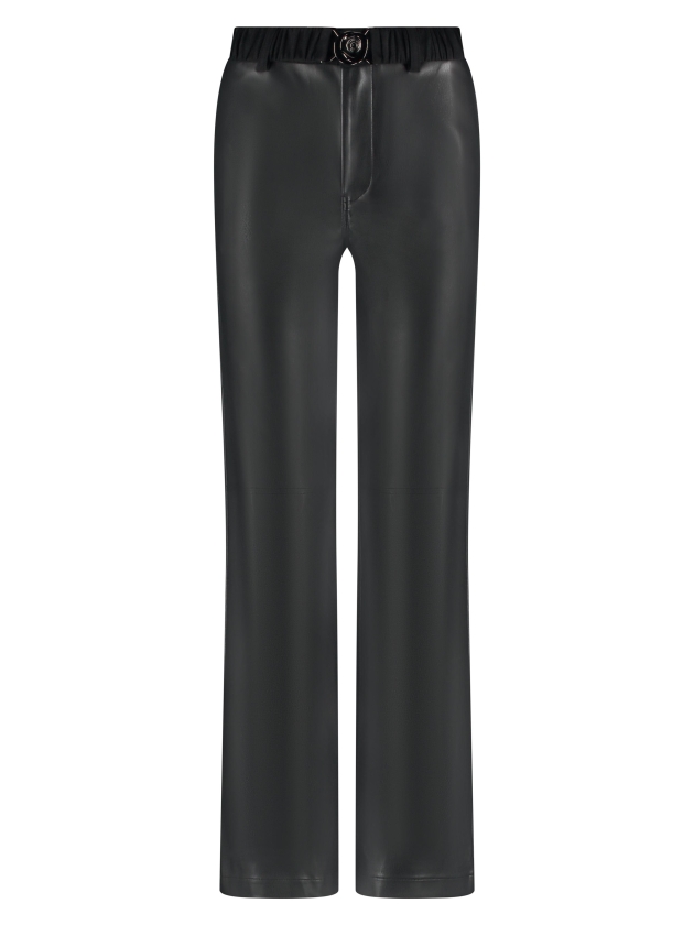 Tramontana Trousers PU Suedine Detail 009000 Black