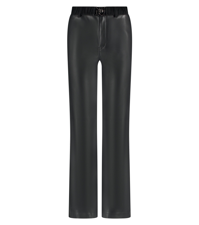 Tramontana Trousers PU Suedine Detail 009000 Black