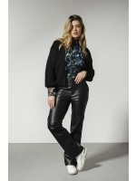 Tramontana Trousers PU Suedine Detail 009000 Black