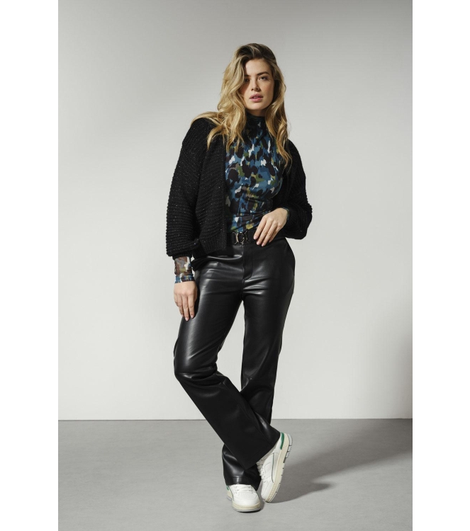 Tramontana Trousers PU Suedine Detail 009000 Black
