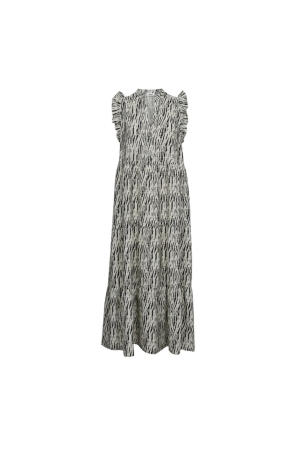 Co Couture CarolaCC SS Floor dress 1196 Beige/black
