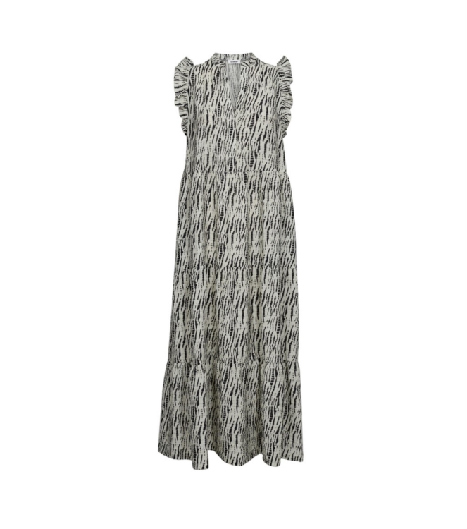 Co Couture CarolaCC SS Floor dress 1196 Beige/black