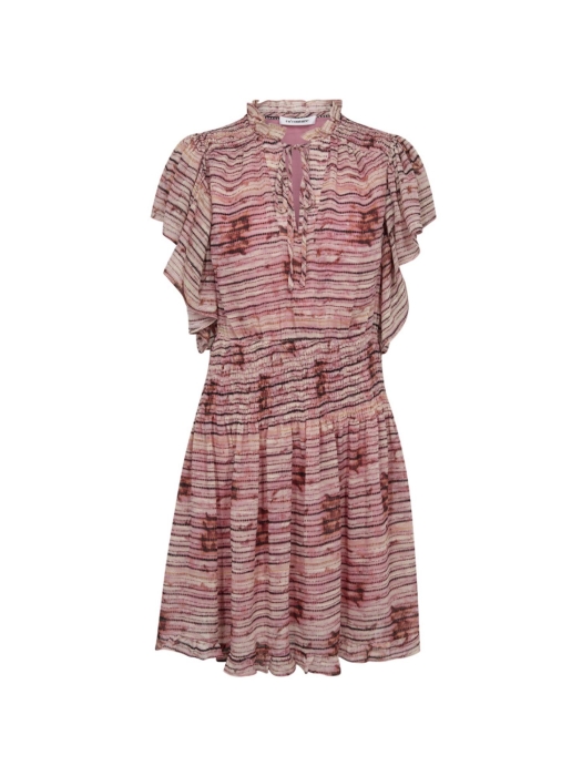 Co Couture TieCC Line Smock Dress 4713 Bubblegum