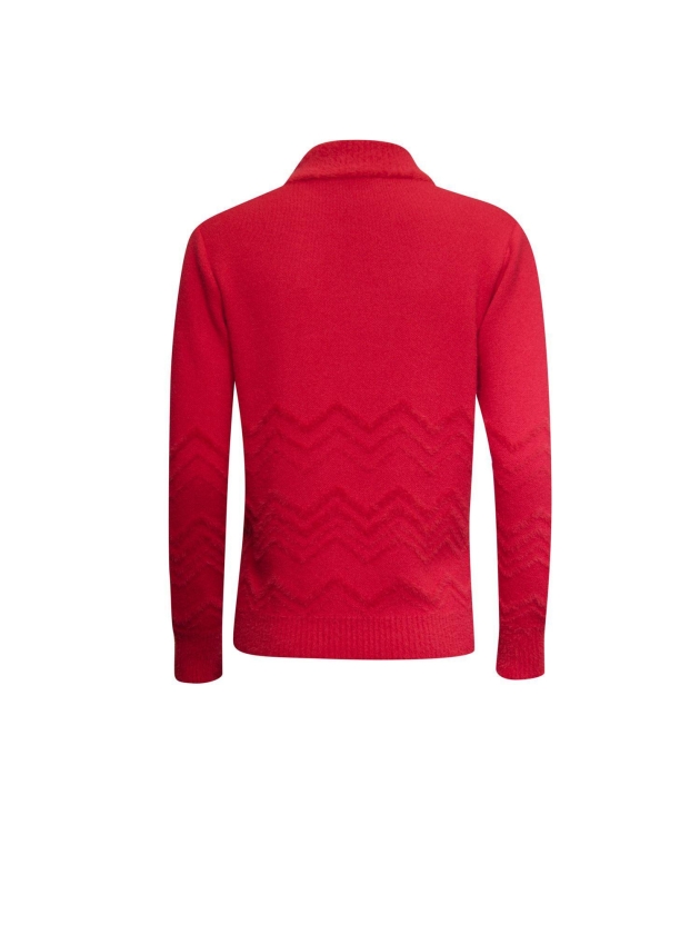 Sarto Fashion Pullover split collar k252 red (true red)