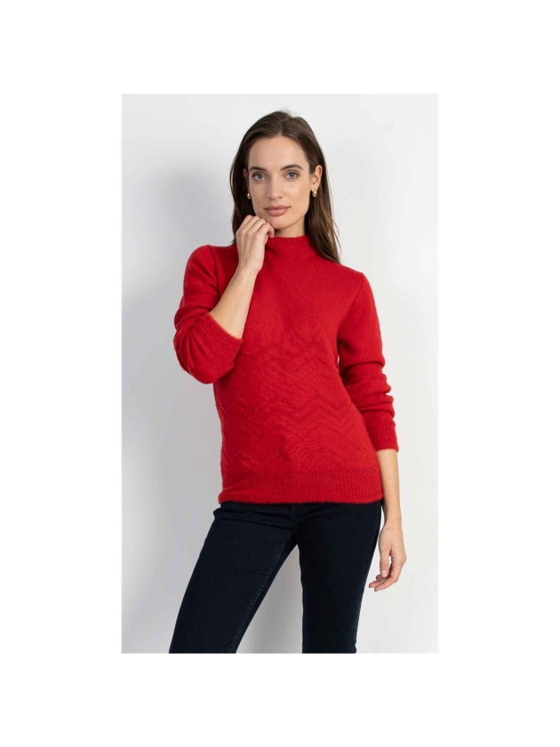 Sarto Fashion Pullover split collar k252 red (true red)