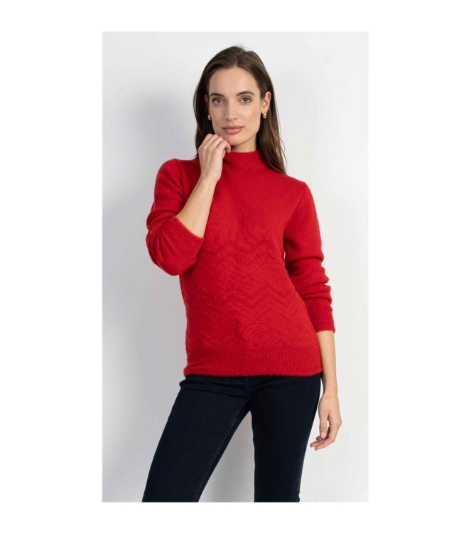 Sarto Fashion Pullover split collar k252 red (true red)