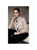 Sarto Fashion Jacket stand-up collar k414 brown