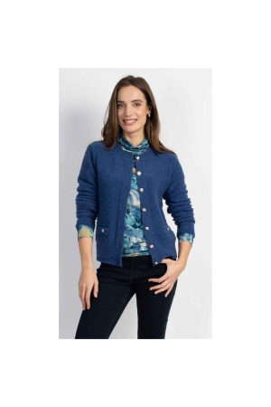 Sarto Fashion Cardigan o-neck k730 blue (stone jeans)