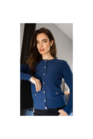 Sarto Fashion Cardigan o-neck k730 blue (stone jeans)