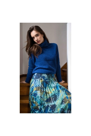 Sarto Fashion Pullover rollcollar k730 blue (stone jeans)