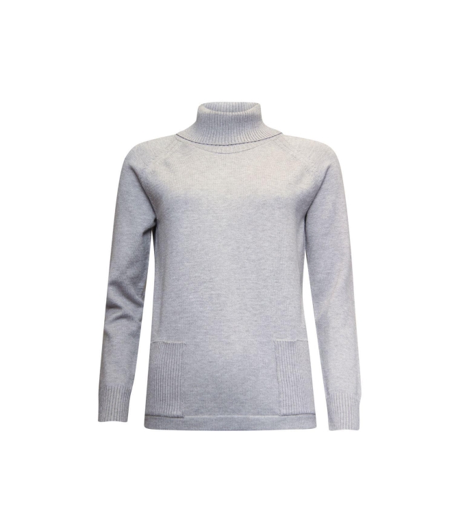 Sarto Fashion Pullover rollcollar k137 grey (pearl grey mel.)