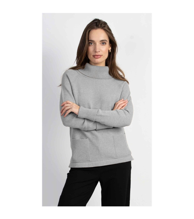 Sarto Fashion Pullover rollcollar k137 grey (pearl grey mel.)